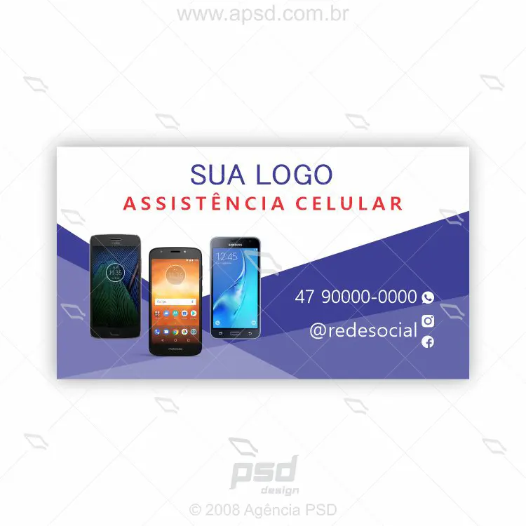 cartão assistência celular