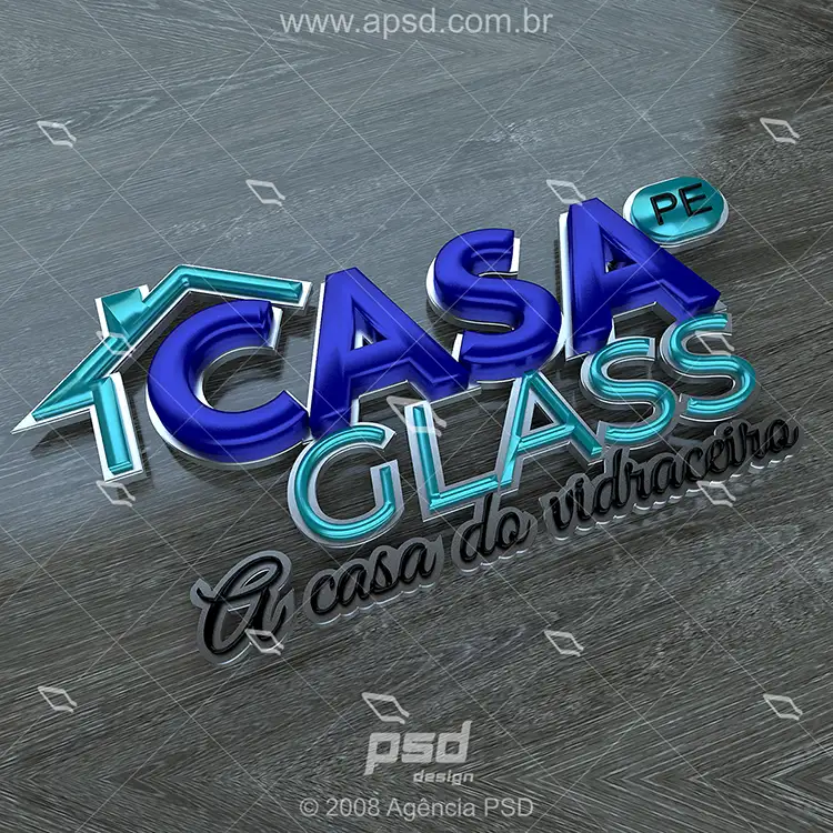 conversão 3d de logos