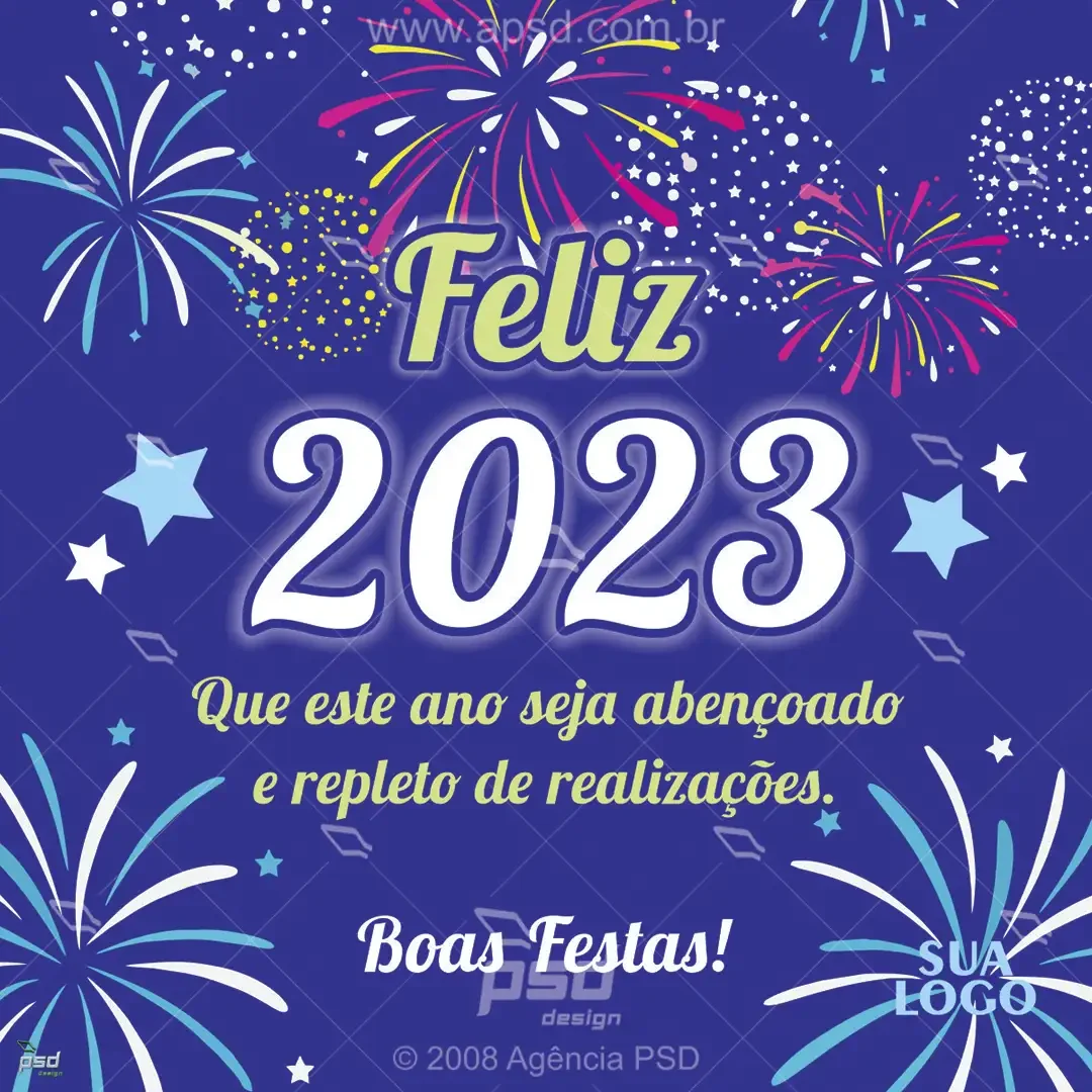 mídia social feliz 2023