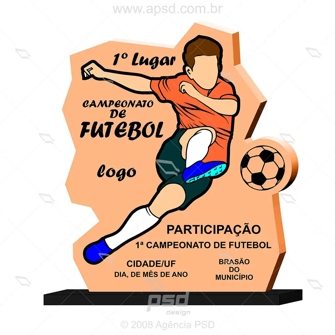 troféu futebol para recorte