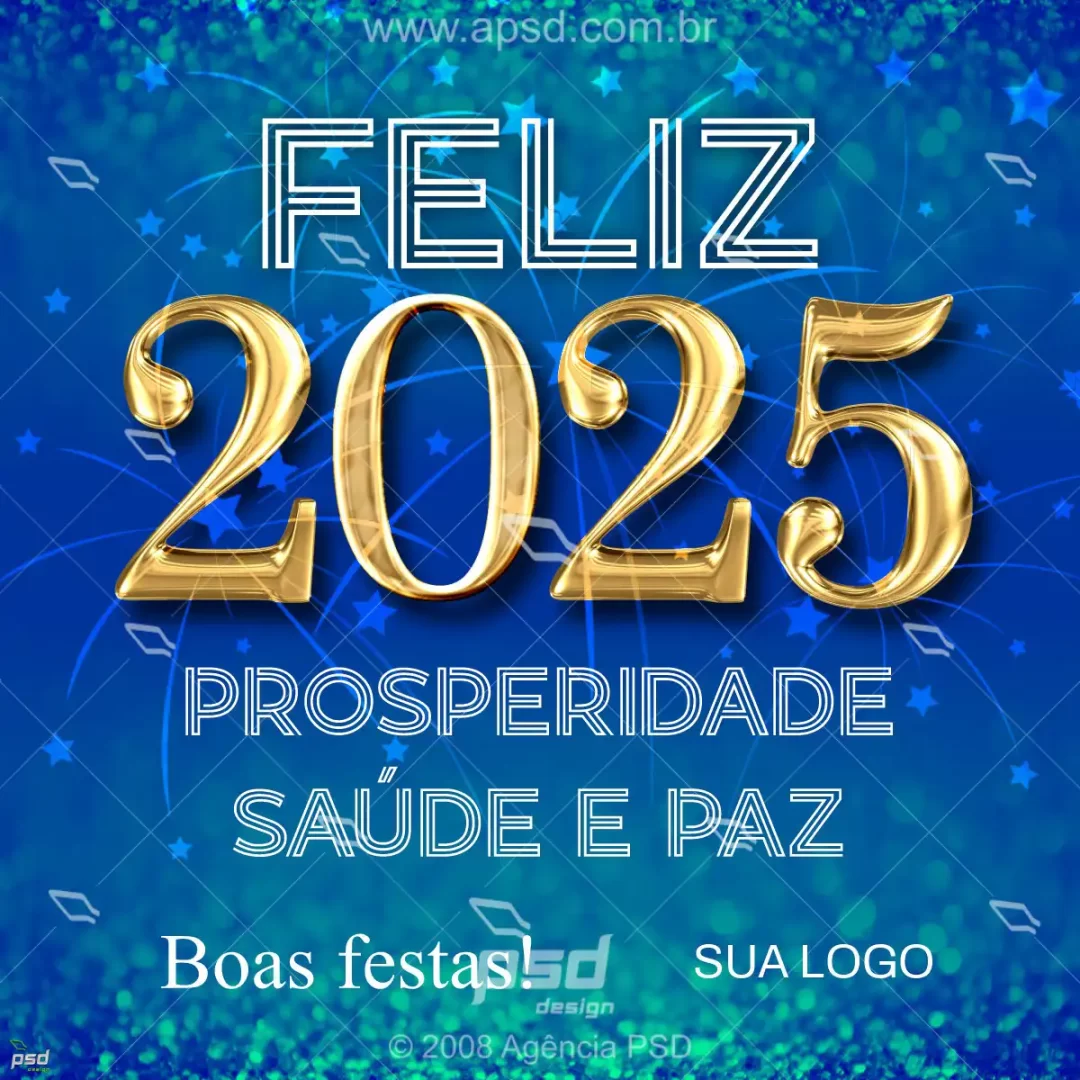 arte 2025 feliz ano novo