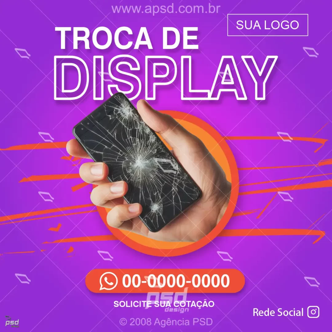 arte troca de display