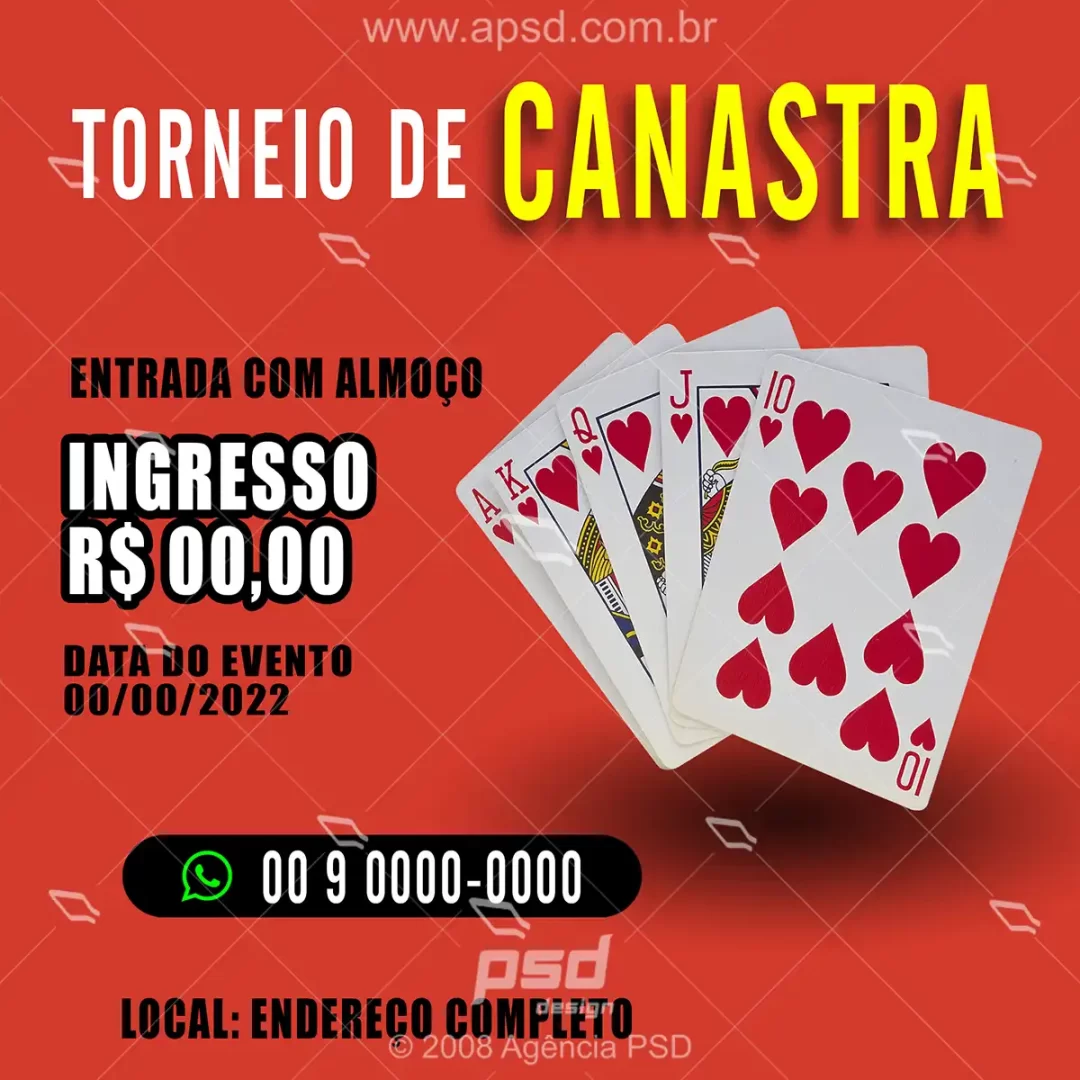 arte torneio de canastra