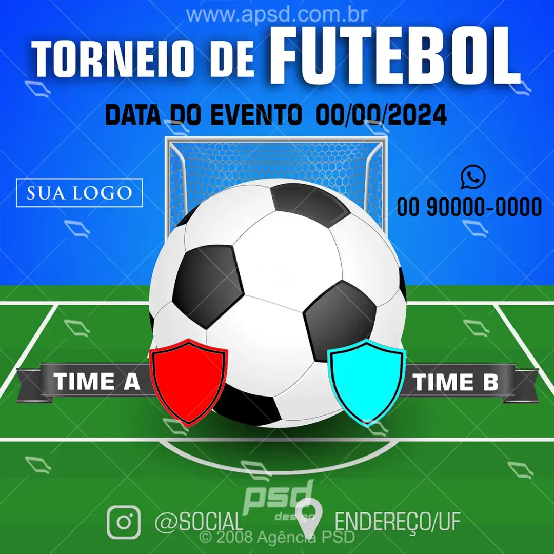 arte torneio futebol