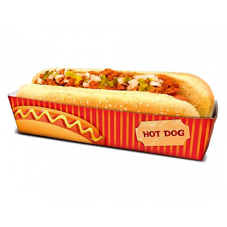 caixa para hotdog