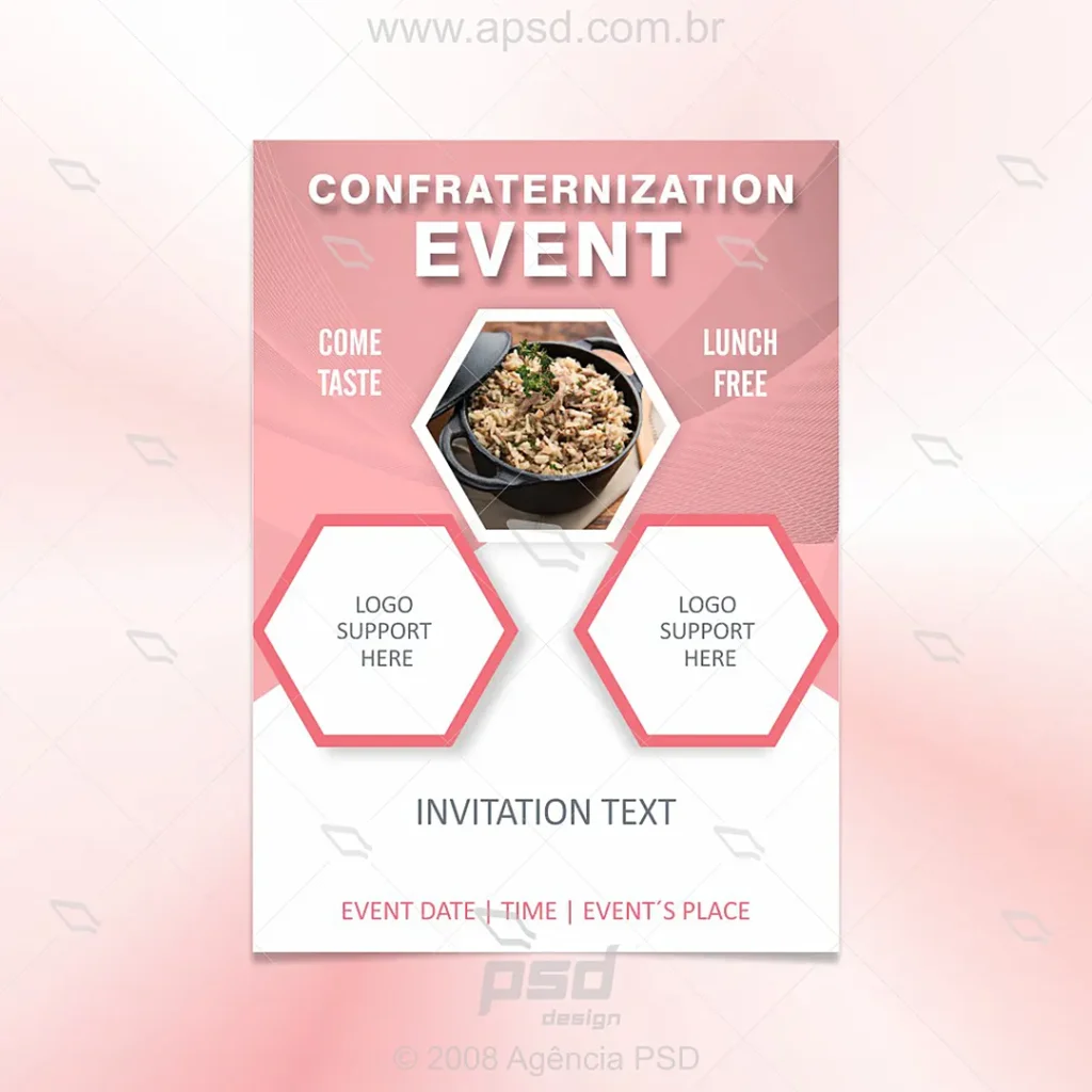 arte pronta panfleto eventos