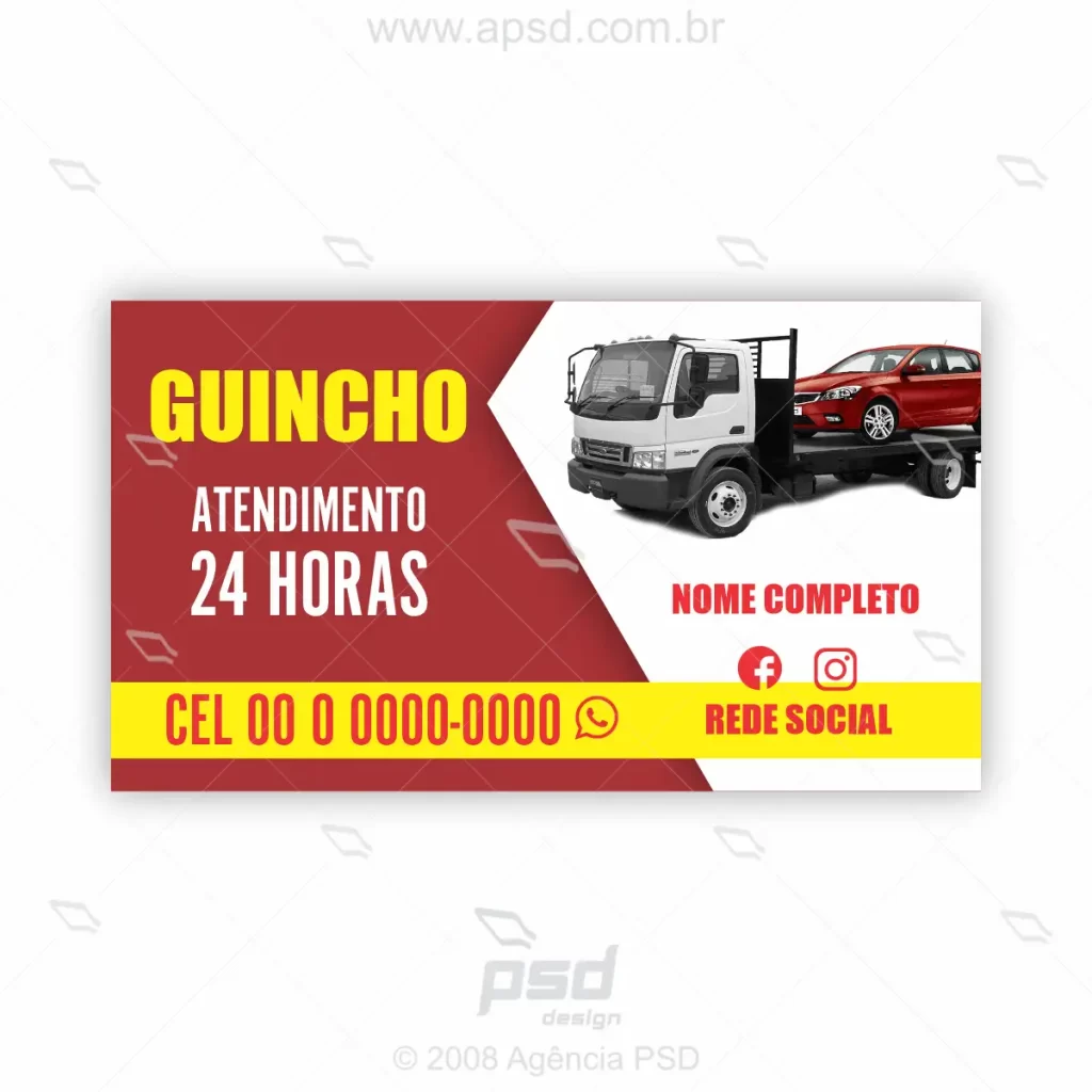 arte cartão guincho