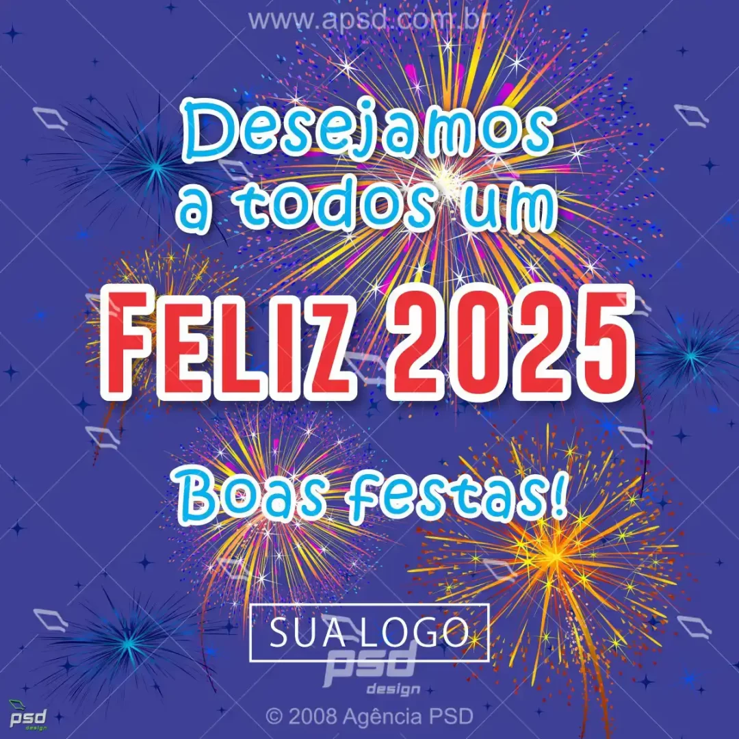 arte feliz 2025 ano novo