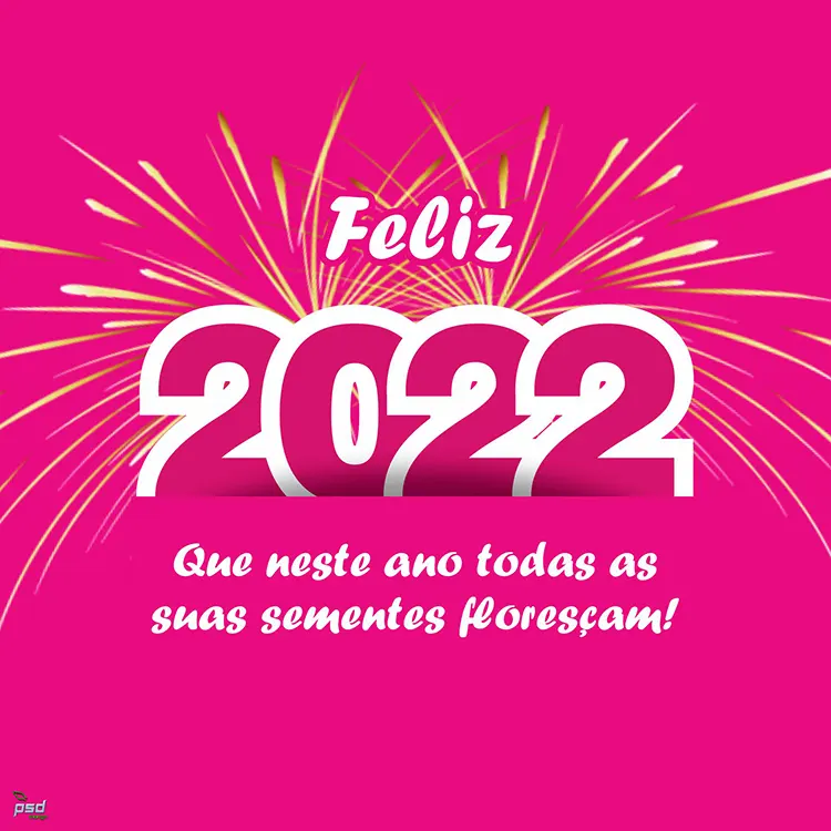 feliz 2022 arte pronta