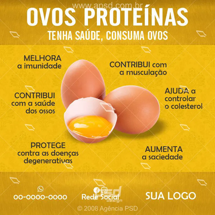 arte ovos proteínas