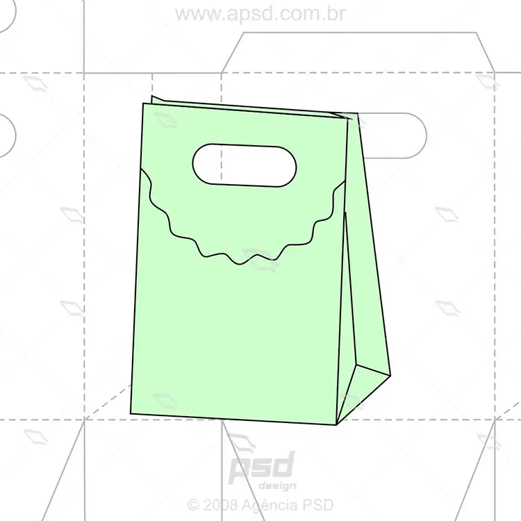 Molde caixa, Molde, Modelo de caixa de papel