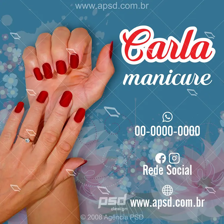 mídias manicure