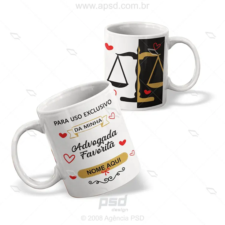 arte caneca advogada