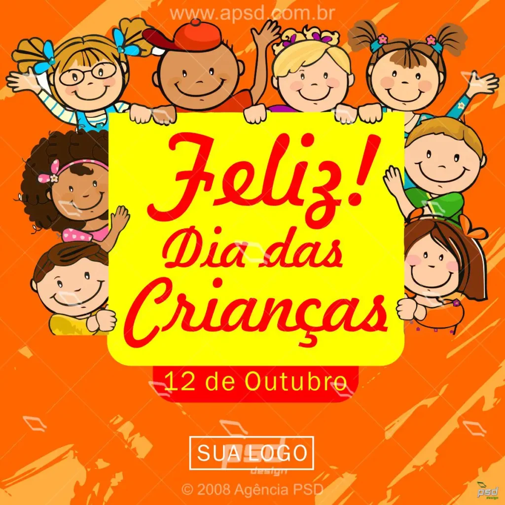 mídia social dia das crianças