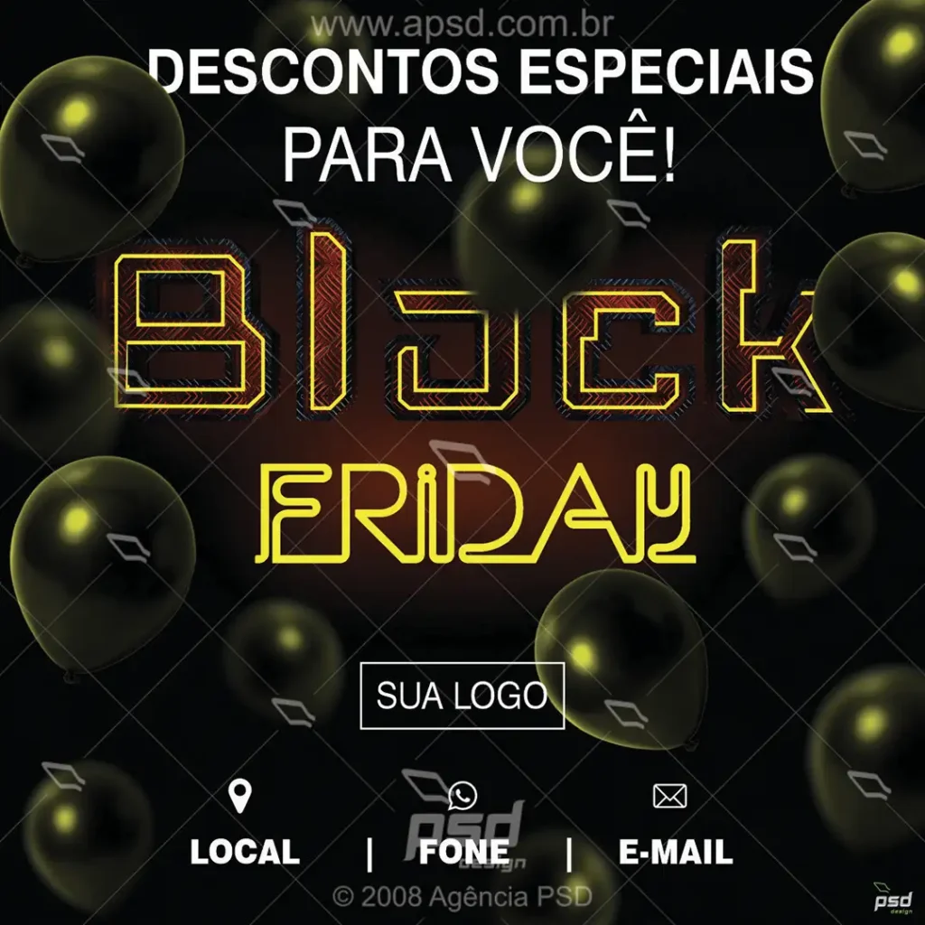 mídia social black friday