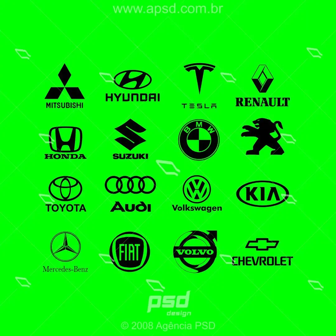 símbolos automotivos