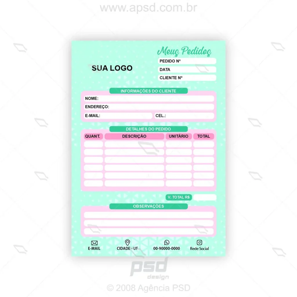 arte bloco pedidos