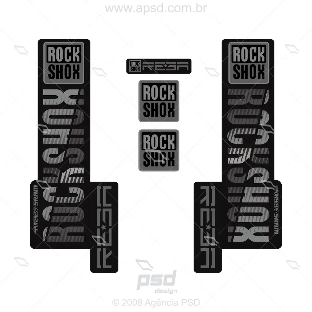 logo rock shox reba vetor