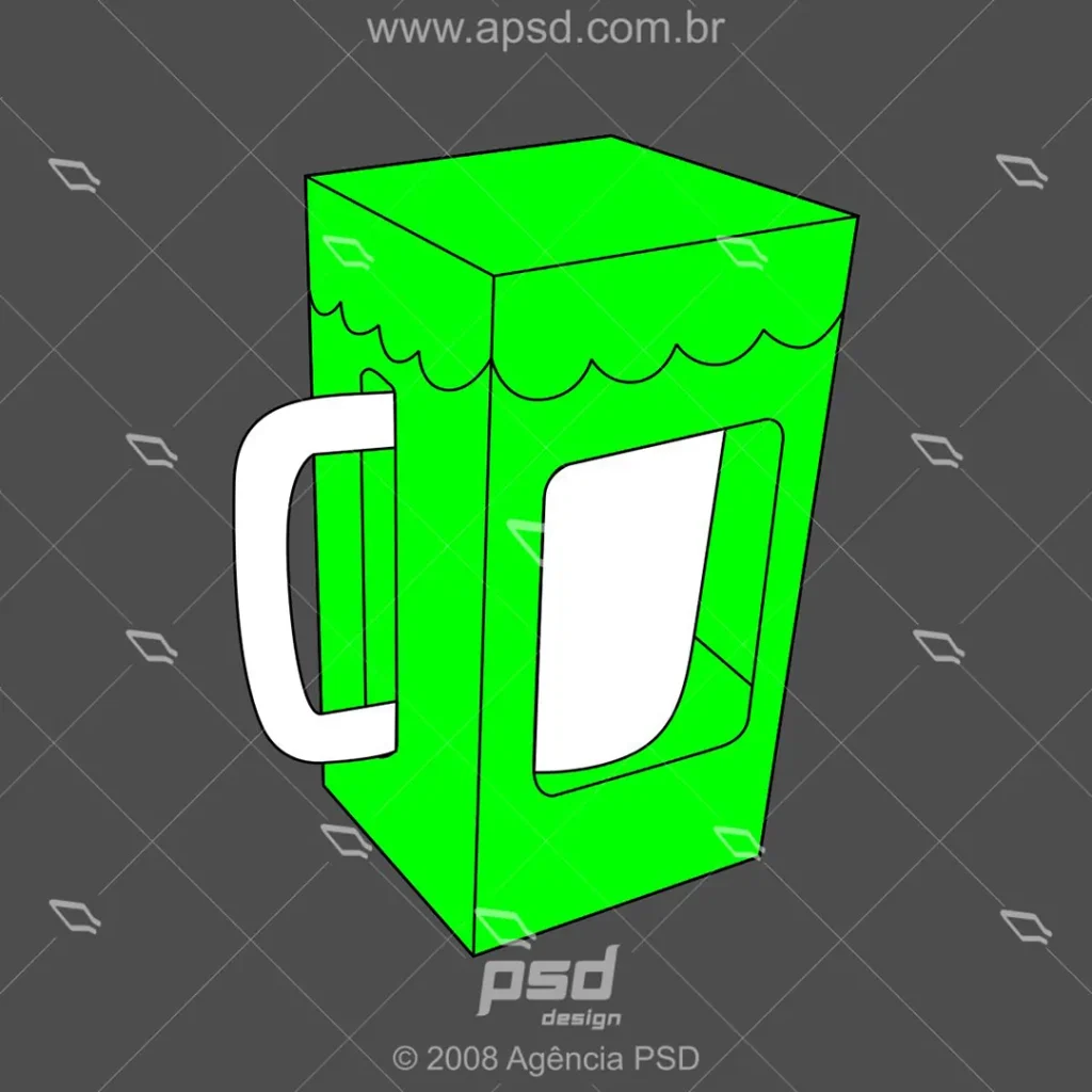 molde caixa chopp