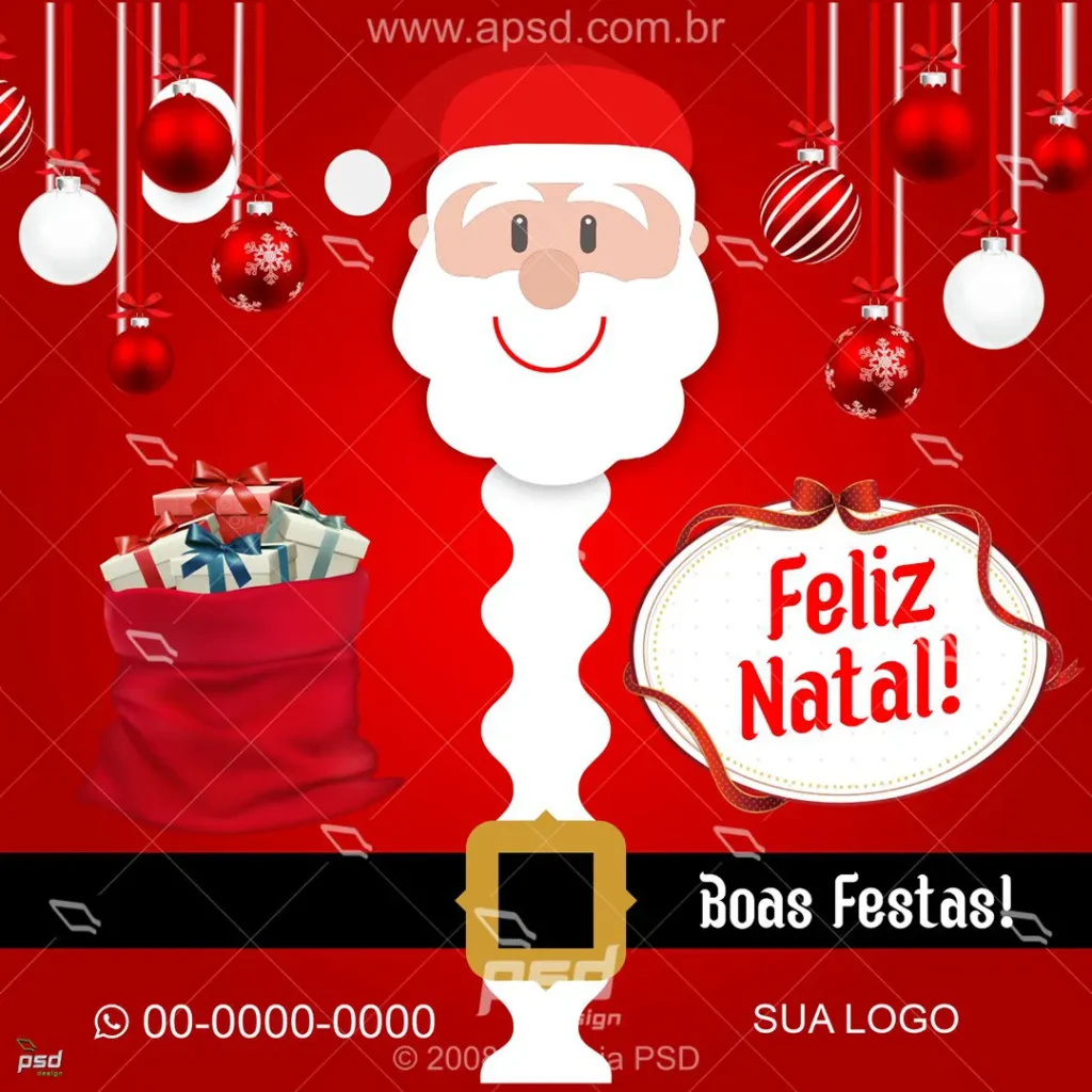 arte natal papai noel