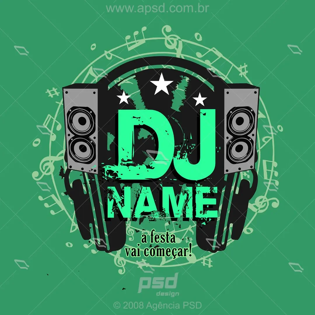 logo dj music