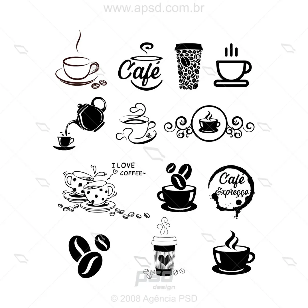 símbolos café