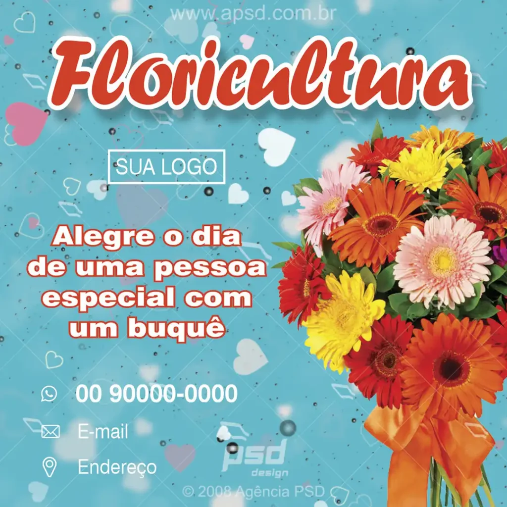 mídia social floricultura