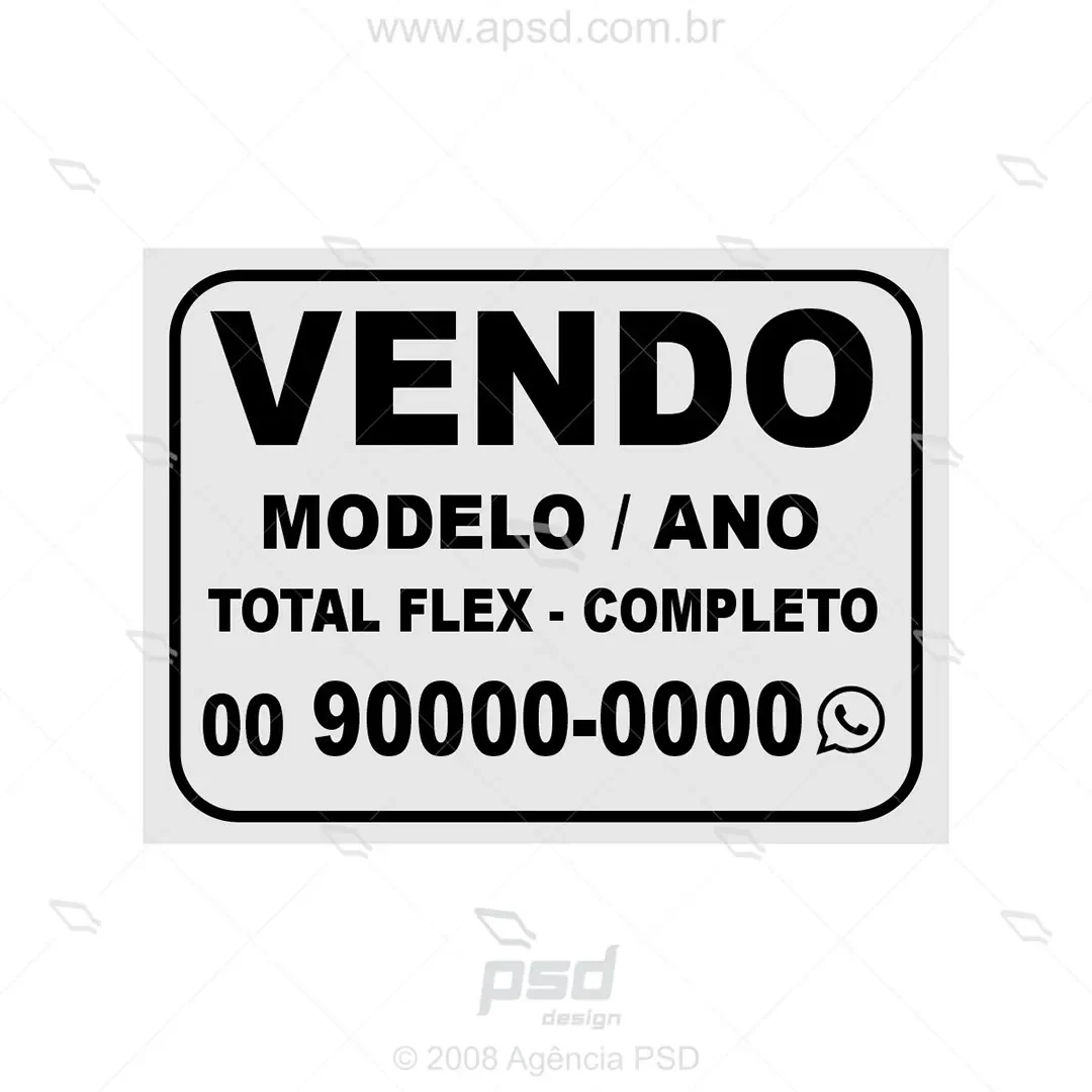 arte placa vendo