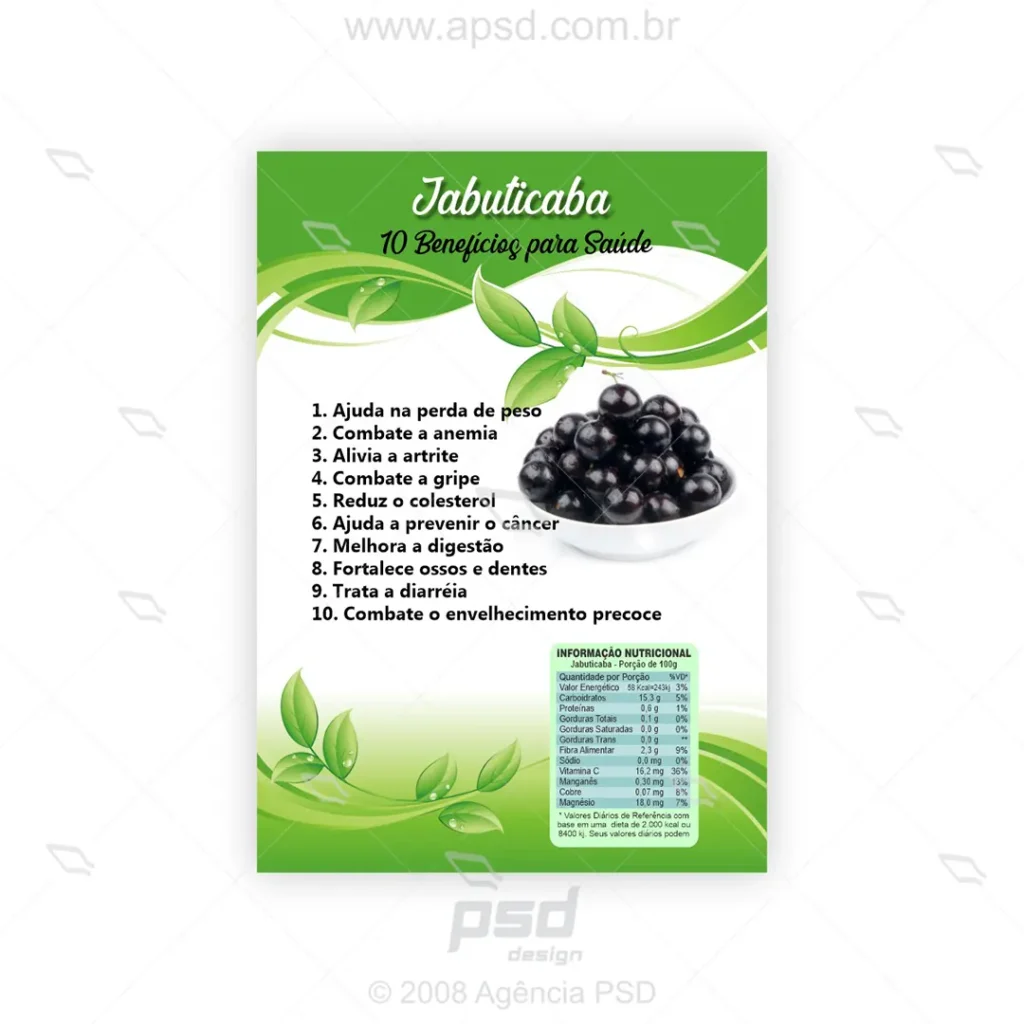 arte benefícios da jabuticaba