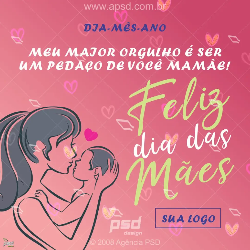 arte dia das mães