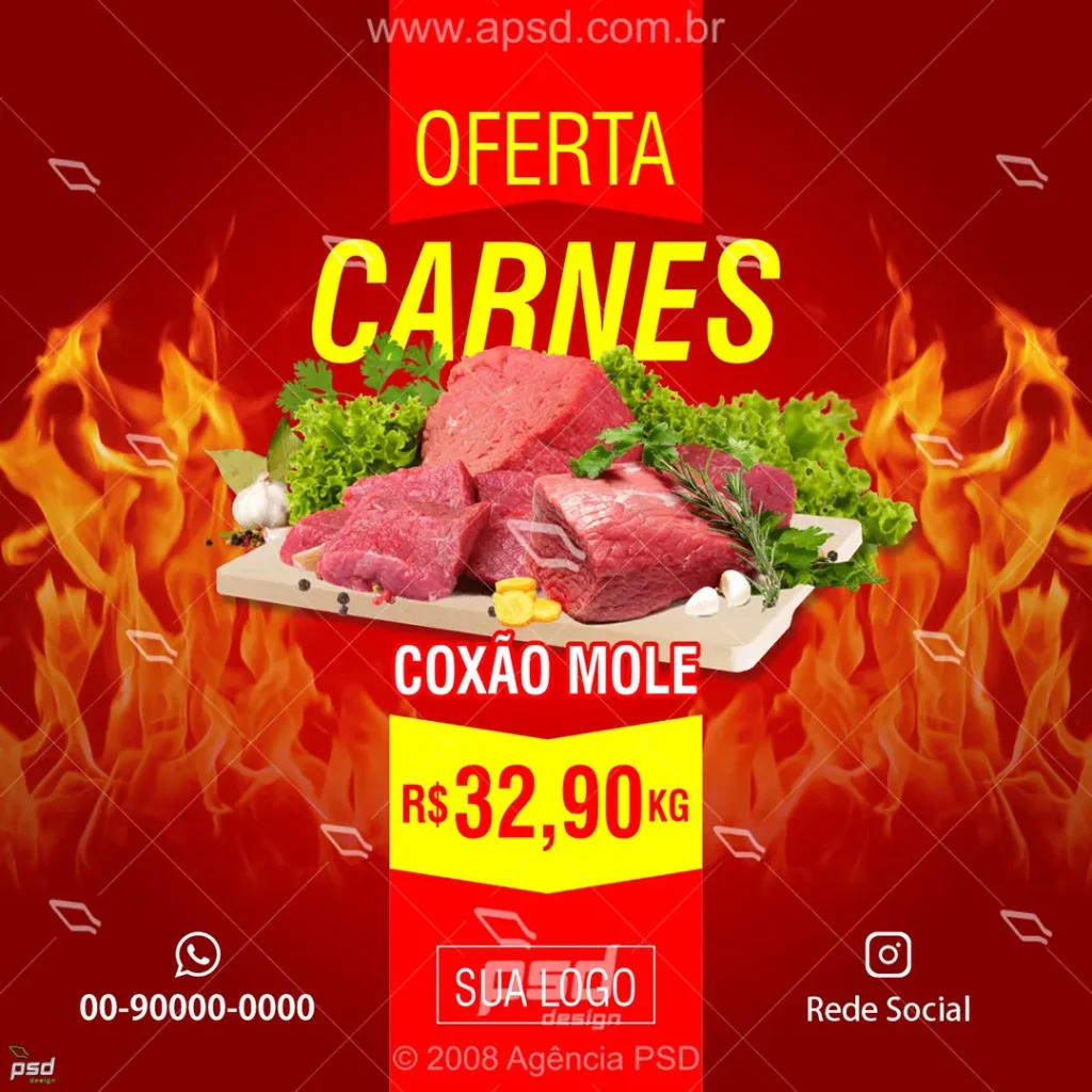 arte carne coxao mole