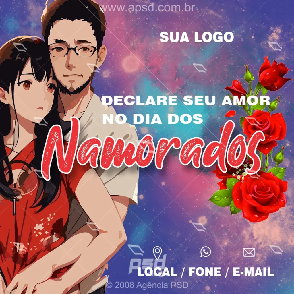 Arte dia dos namorados