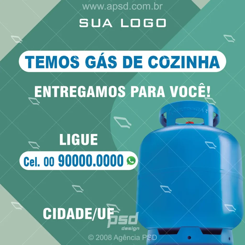 arte gás de cozinha