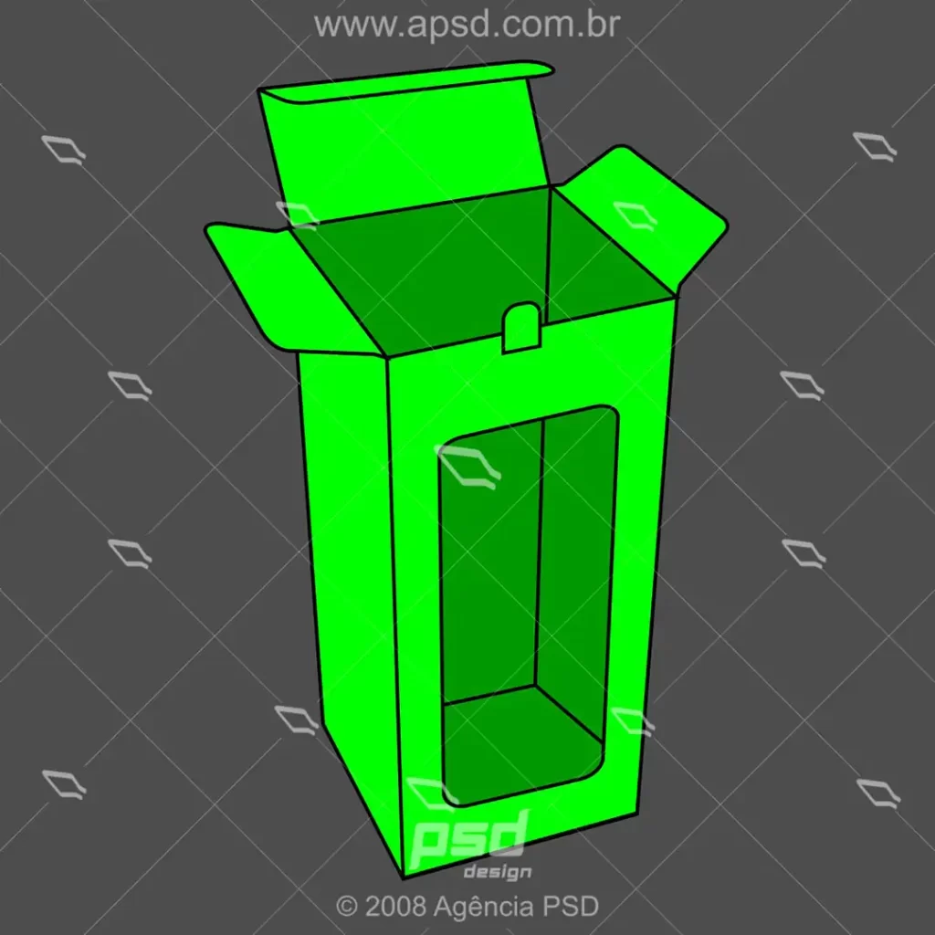 molde caixa bonequinha