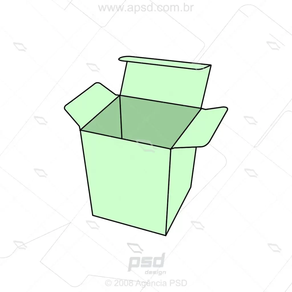 Molde caixa saches