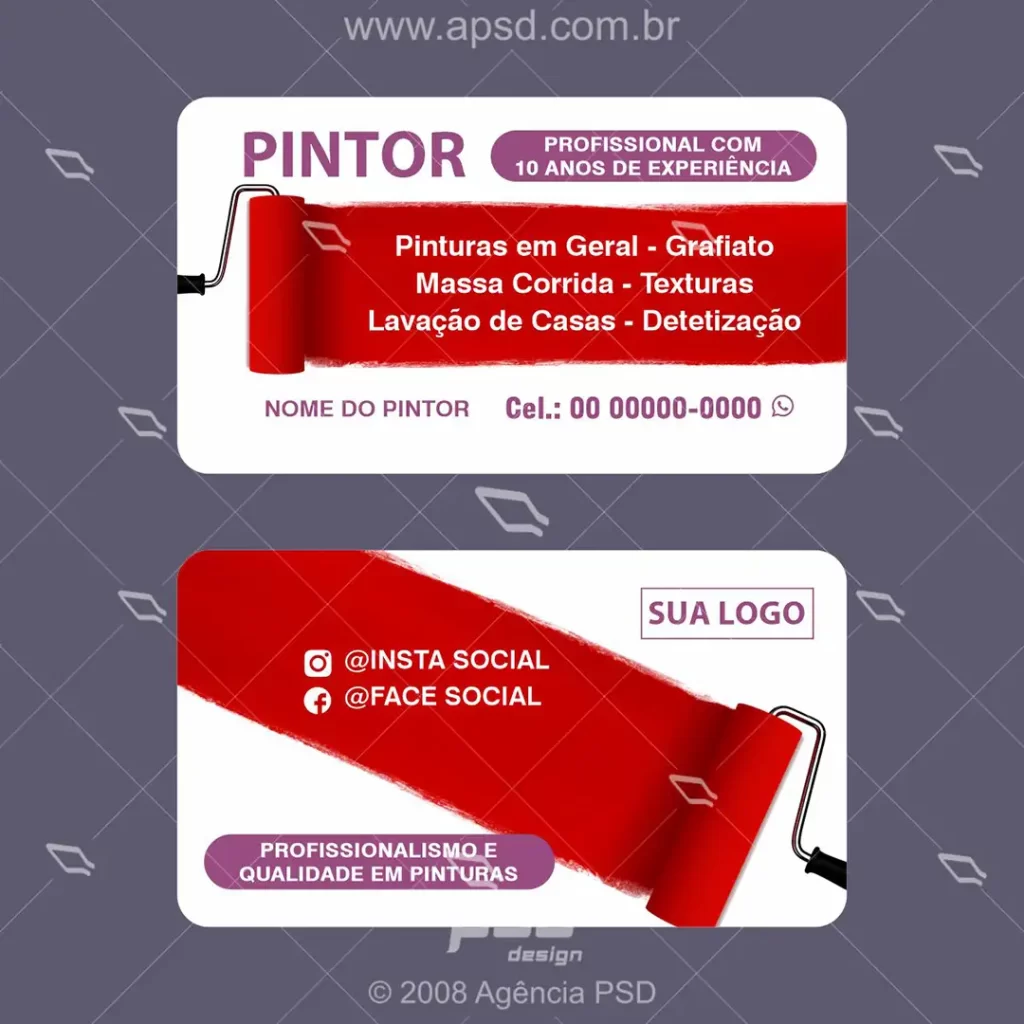 arte cartão pintor