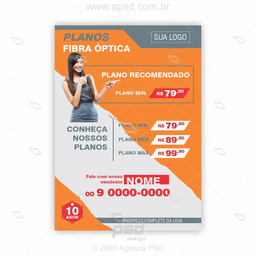 arte panfleto fibra optica