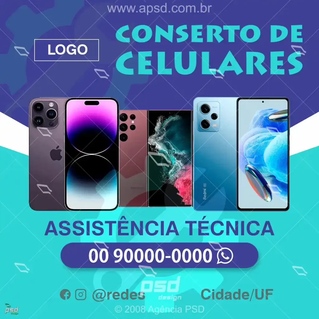 Arte assistência celular