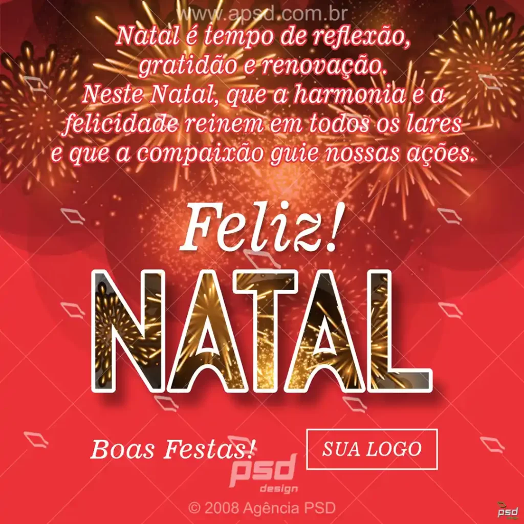 feliz natal arte pronta