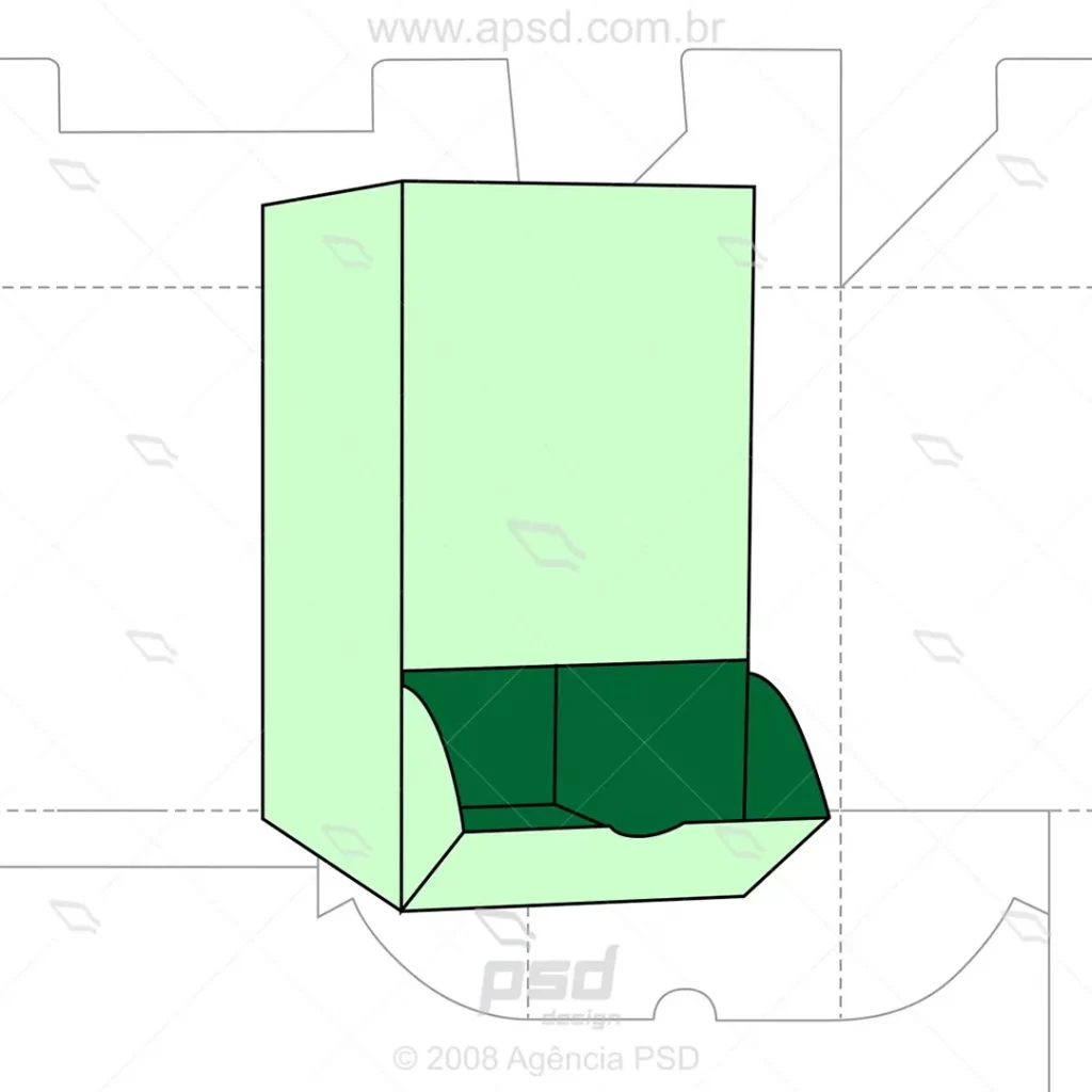 molde caixa dispenser para saches