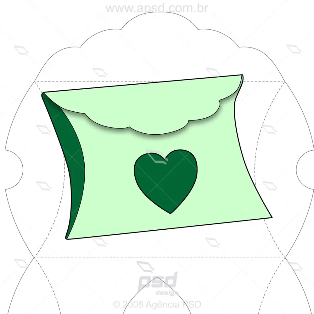 molde envelope para presentes