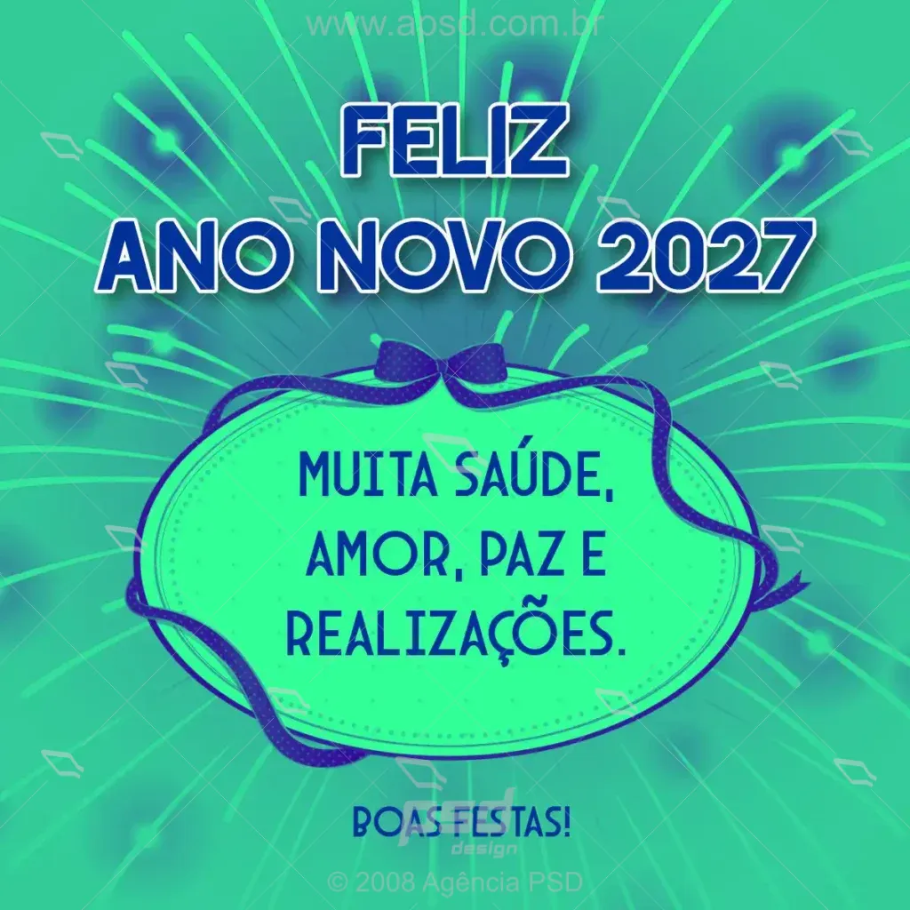 Mídia feliz ano novo 2027