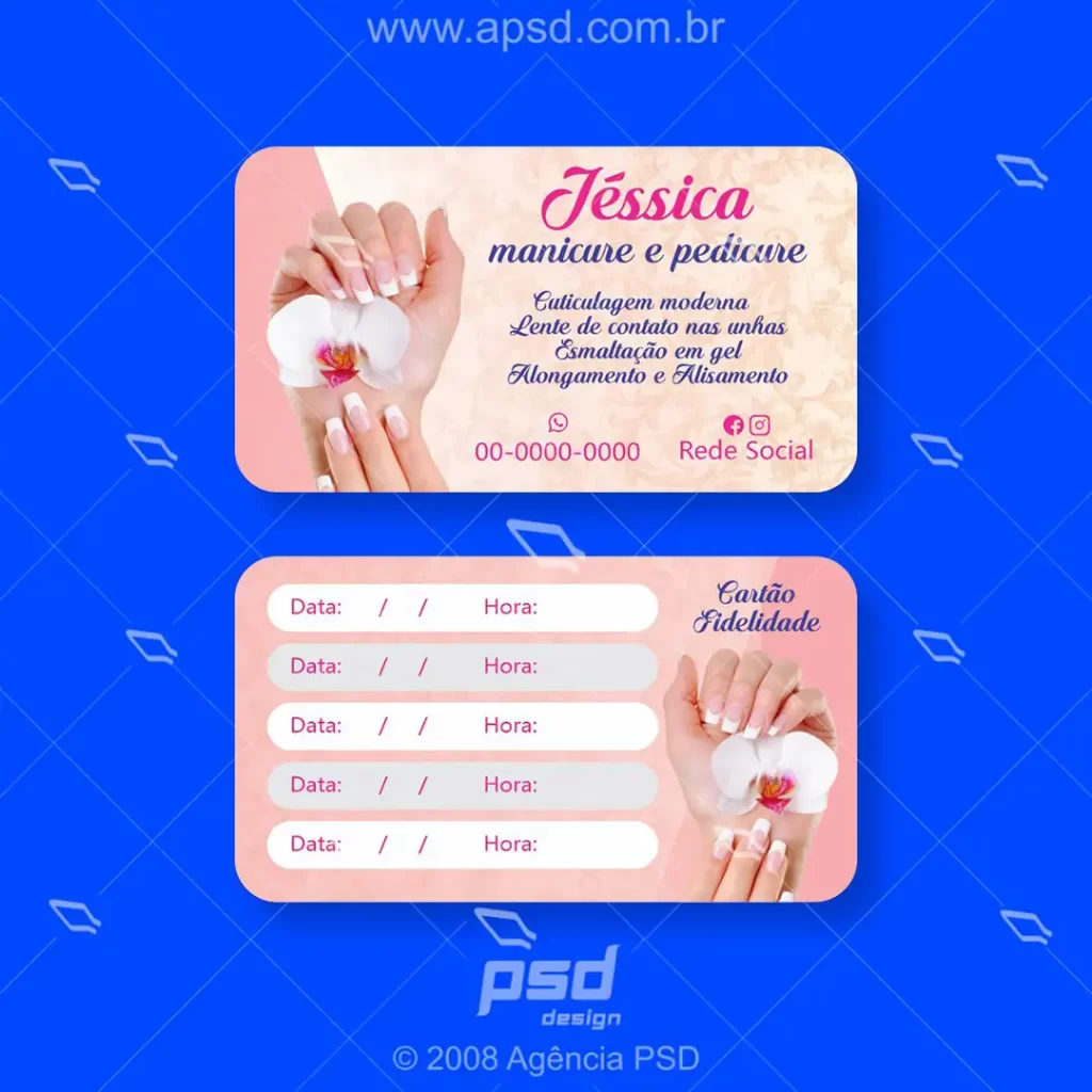 arte cartao manicure editada