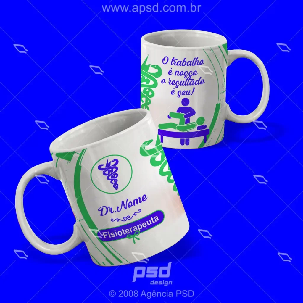caneca fisioterapeuta para doutor