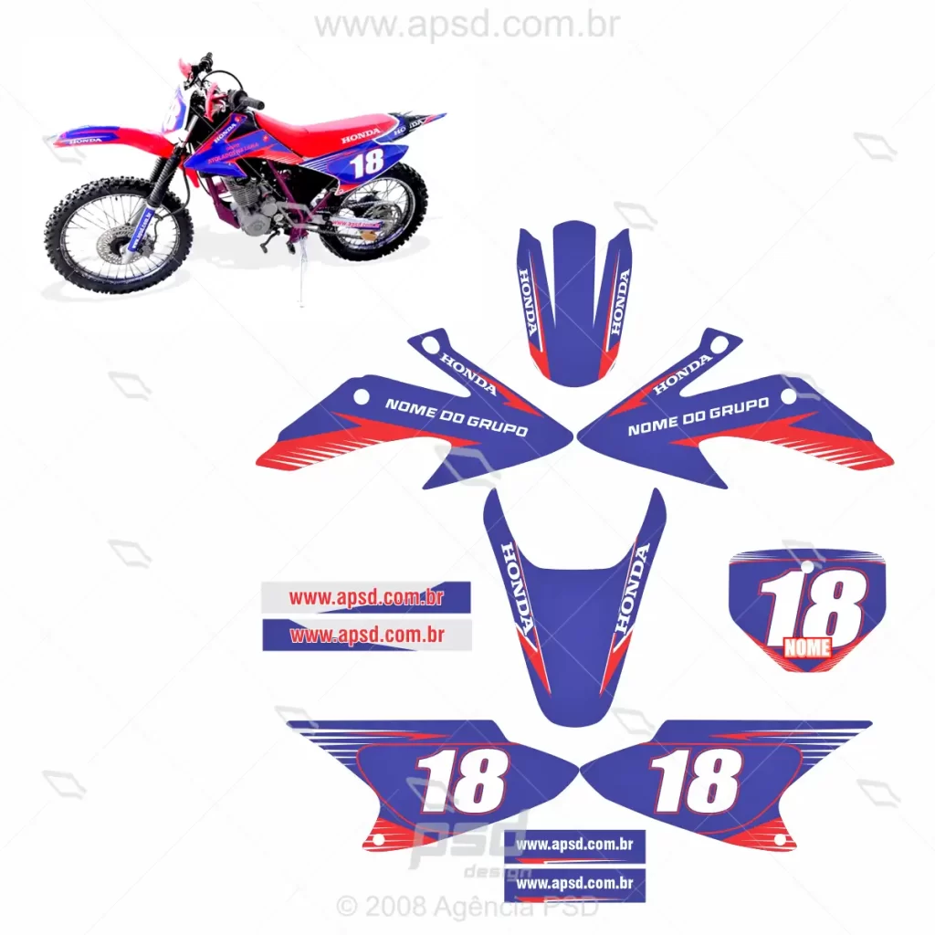 adesivo honda crf 230