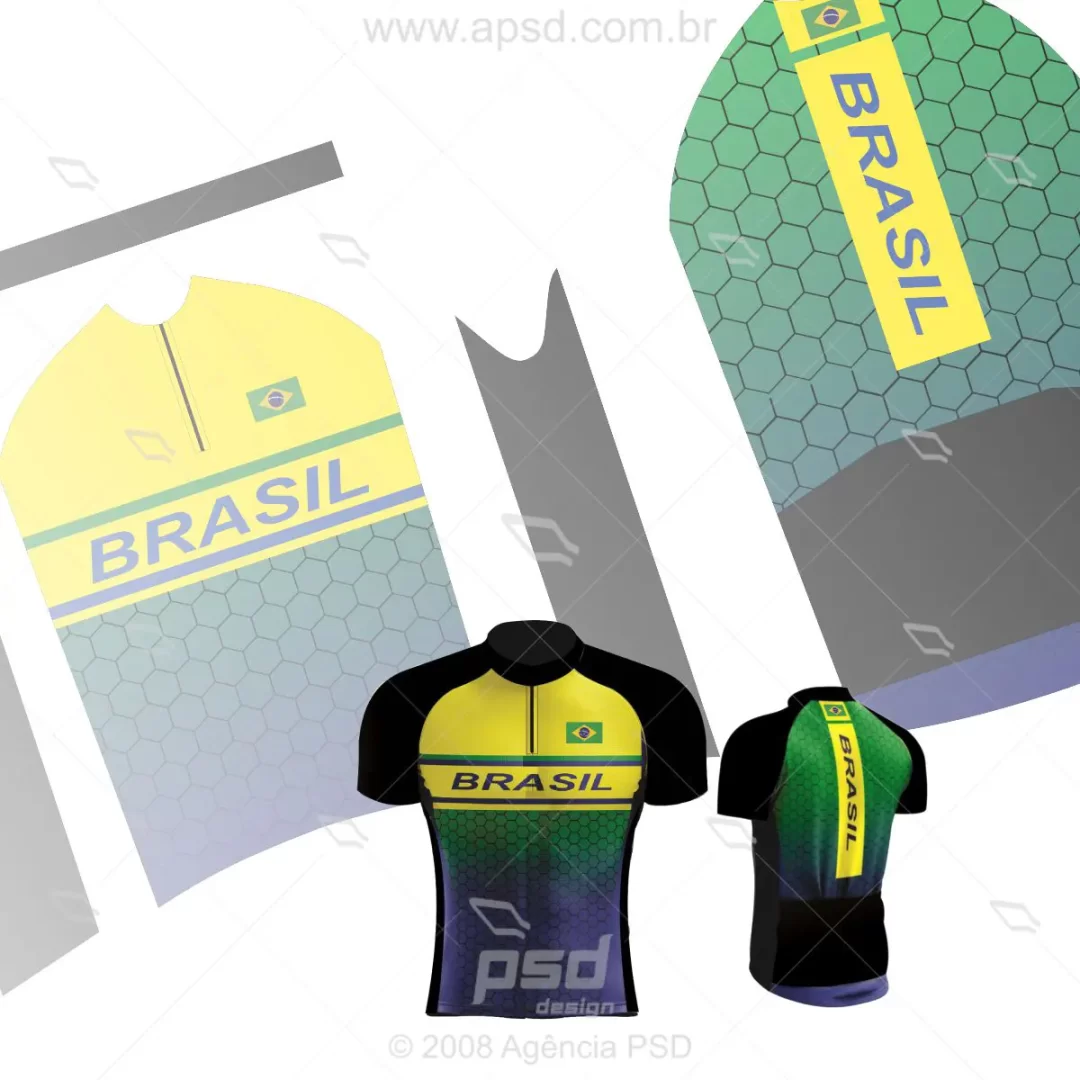 arte camiseta ciclista brasil