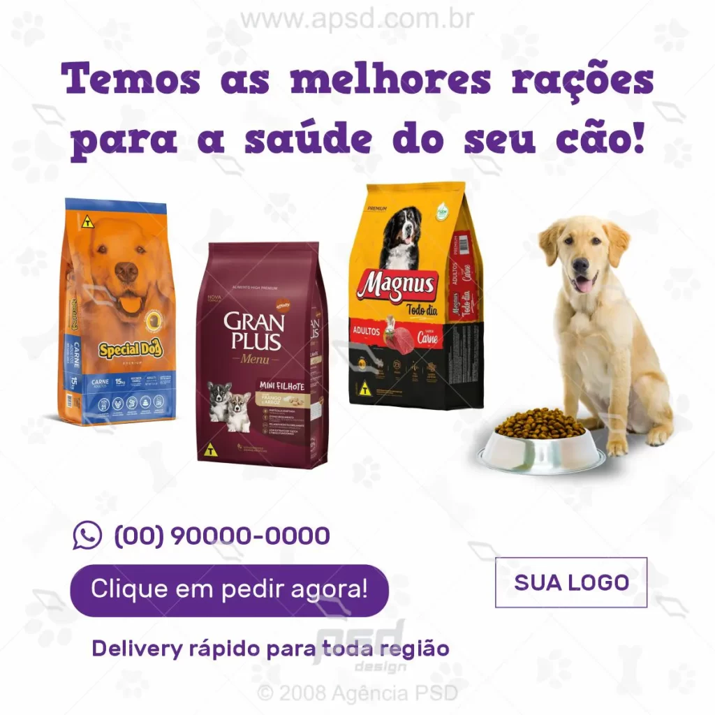 arte ração para dogs