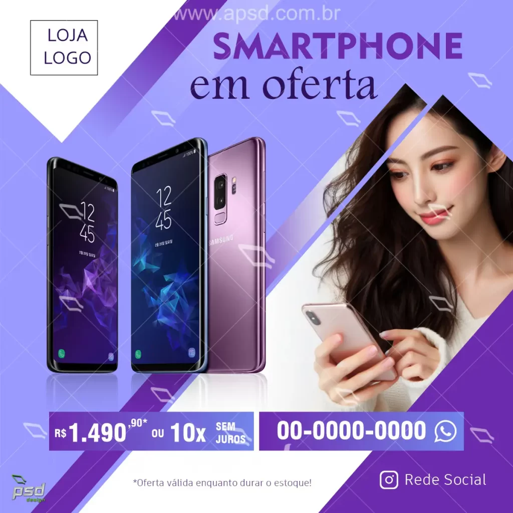 midia smartphone em oferta
