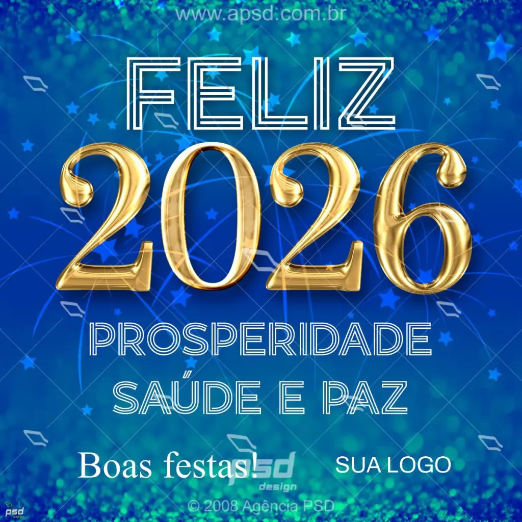 arte 2026 feliz ano novo