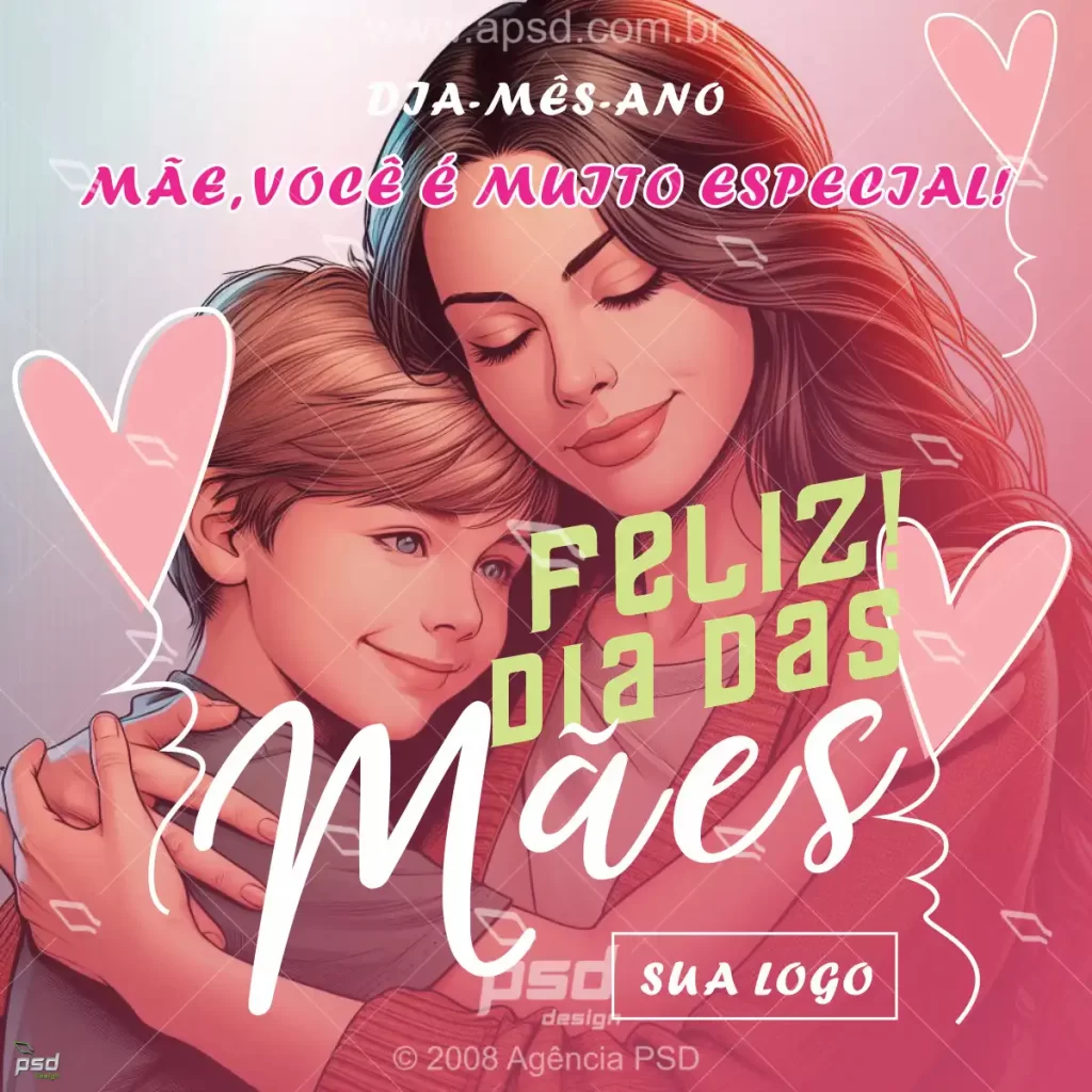 arte dia das mães